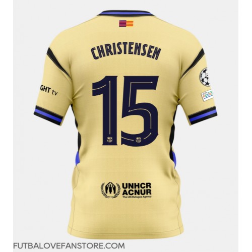 Barcelona Andreas Christensen #15 Vonkajší futbalový dres 2025-26 Krátky Rukáv Barcelona Andreas Christensen #15 Vonkajší futbalový dres 2025-26 Krátky Rukáv